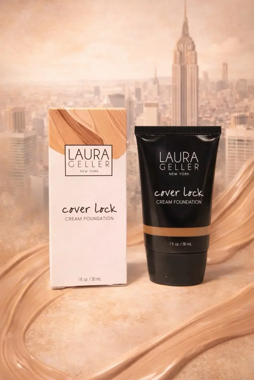 Laura Geller Cover Lock Cream Foundation Deep Full Coverage Matte Long Wear